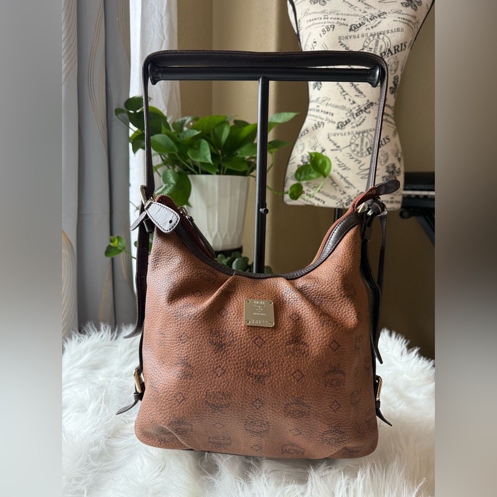 MCM Brown Hobo Bag